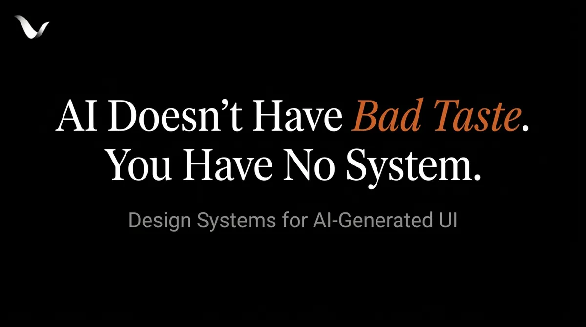 AI Doesn't Have Bad Taste. You Have No System.